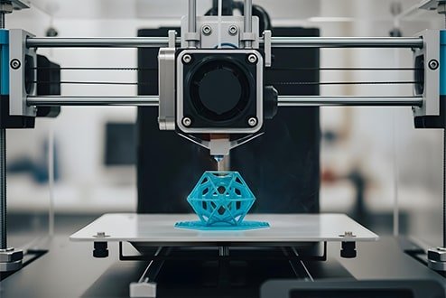 A 3D Printing Machine is Printing Prototyping Part