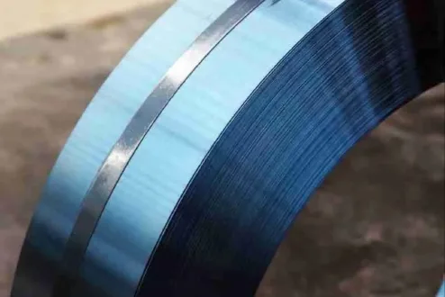 Blue tempered steel