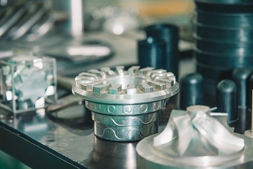 Prototype metal parts produced by CNC turning.