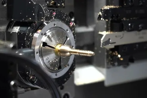 Swiss Turning Process of Metal Part
