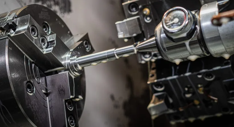 3 axis swiss turning process