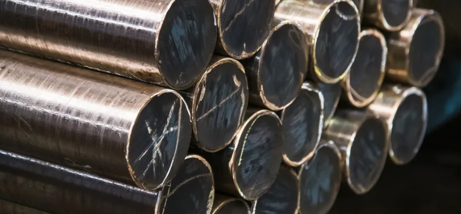 904L steel bars close up