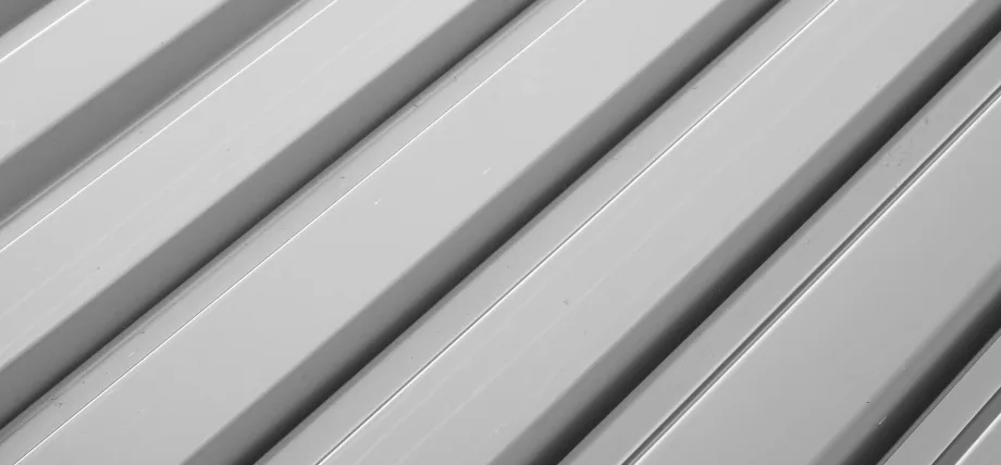 Anodized sheet metal closeup