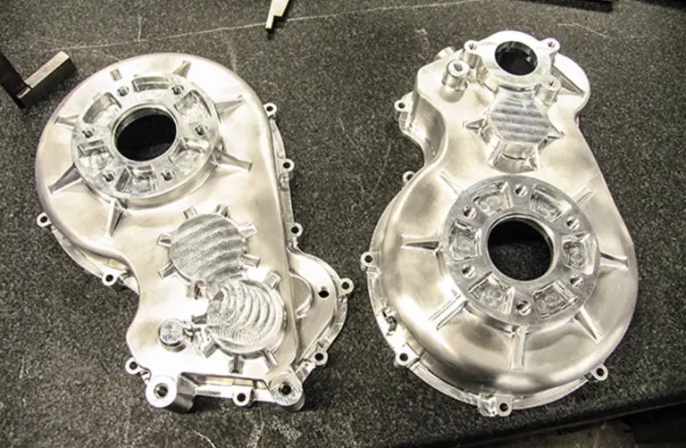 CNC machined aluminum components with smooth finishes