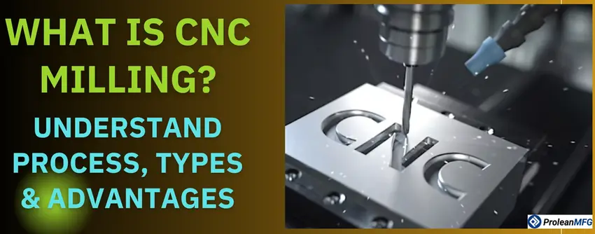 An image of a CNC milling process with the letters “CNC” inscribed on a metal piece