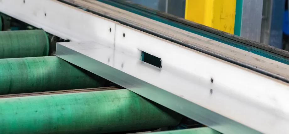 Extrusion rolling on green rollers