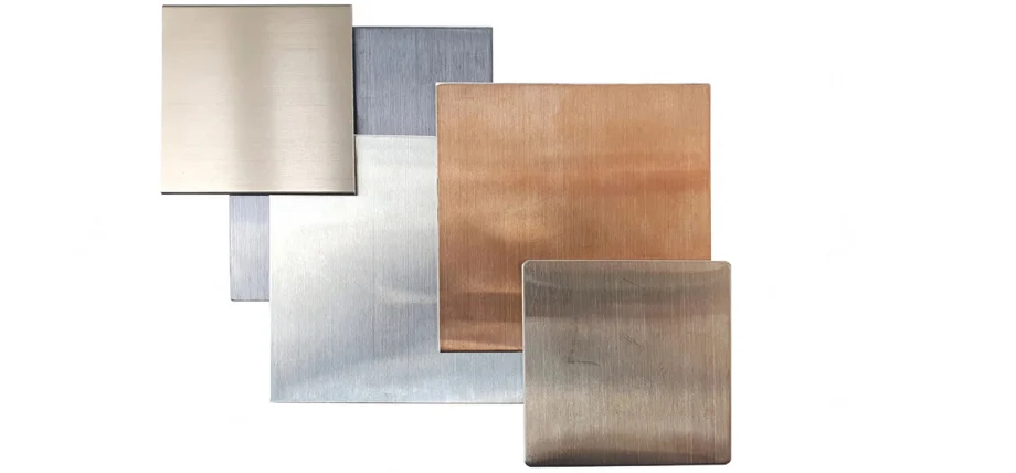 multicolored sheet metal plates