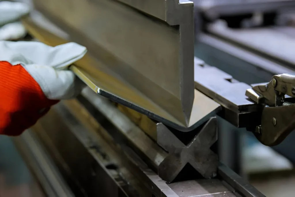 Sheet metal plate bending process