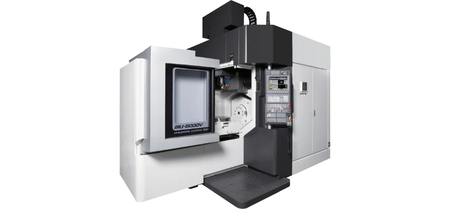 Okuma MU‑5000V CNC machine isolated on a whitebackground