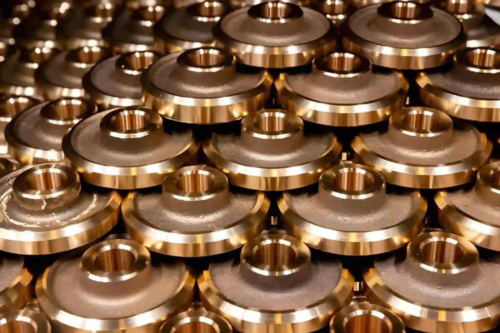 Bronze metal machine parts in bulk