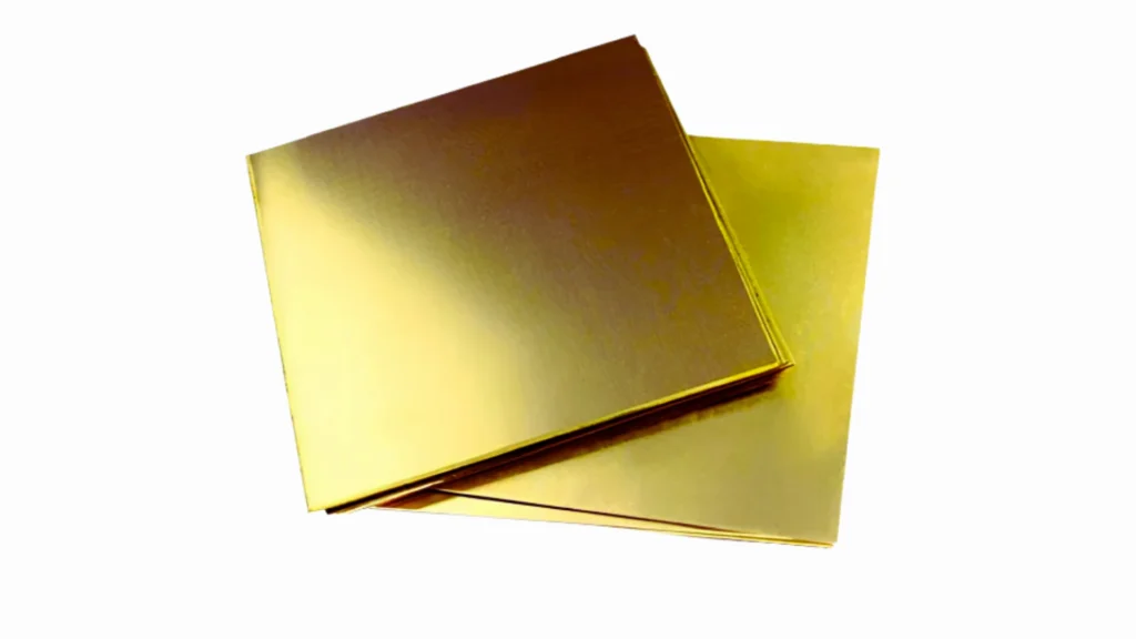 C260 cartridge brass sheets displayed on a white background.