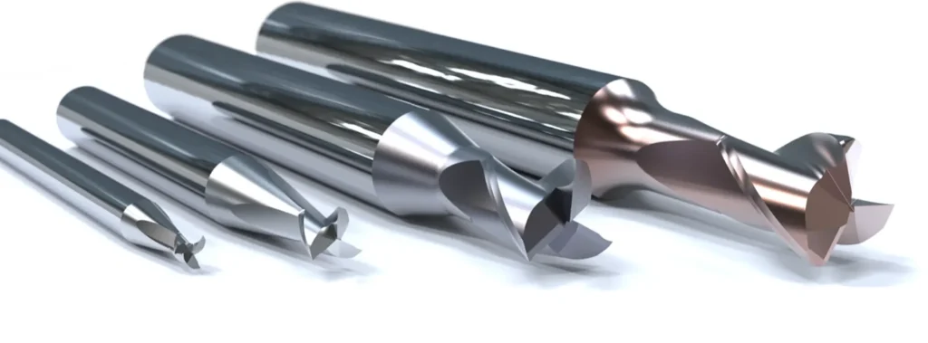 Set of dovetail cutters with angled flutes for machining undercut grooves