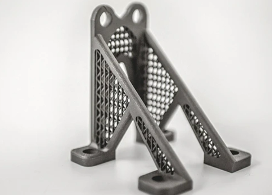 Lightweight titanium aerospace brackets with lattice infill structure for strength-to-weight optimization