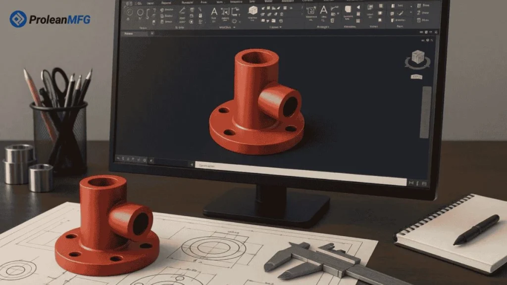 A ready-to-machine prototype design on AutoCAD software