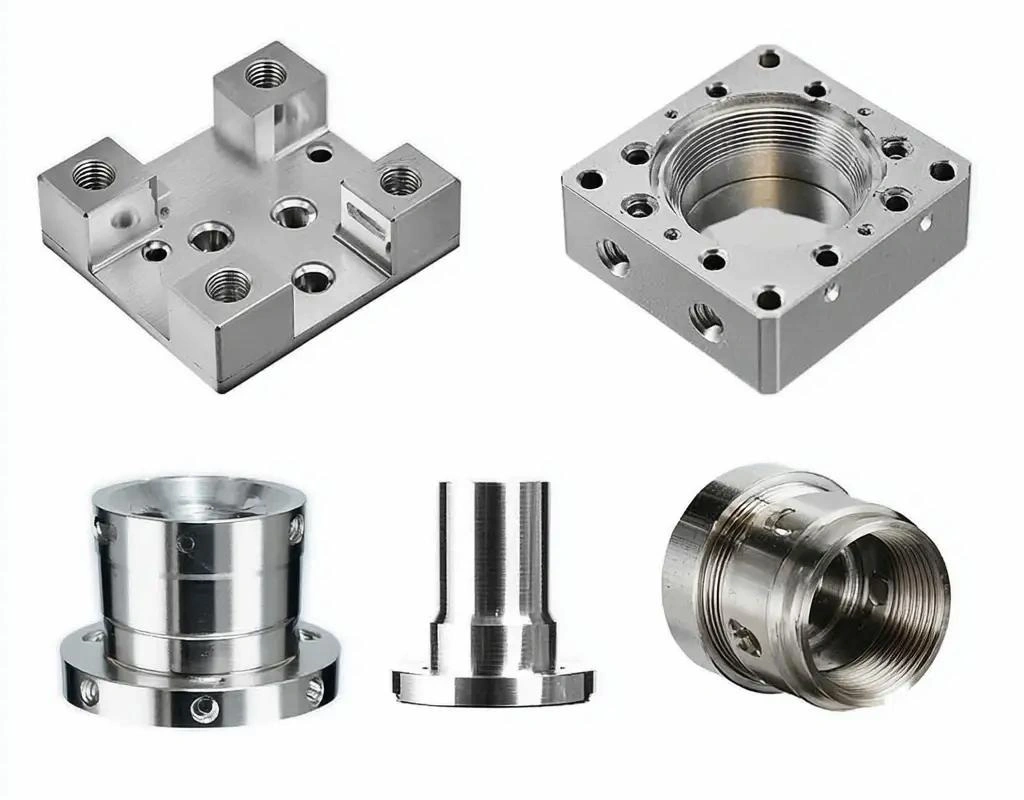 An image showing five different Custom CNC-machined prototypes