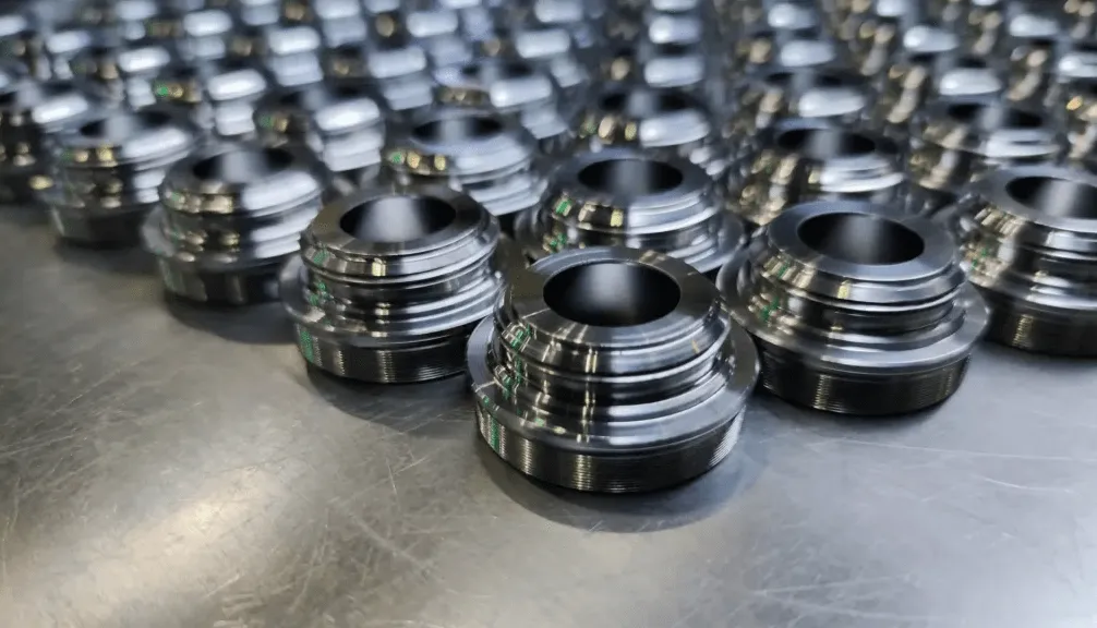 Small metallic parts made by CNC machining 