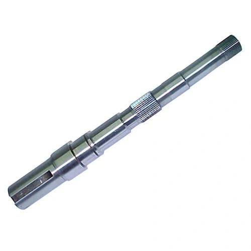 A step-turned shaft made with steel