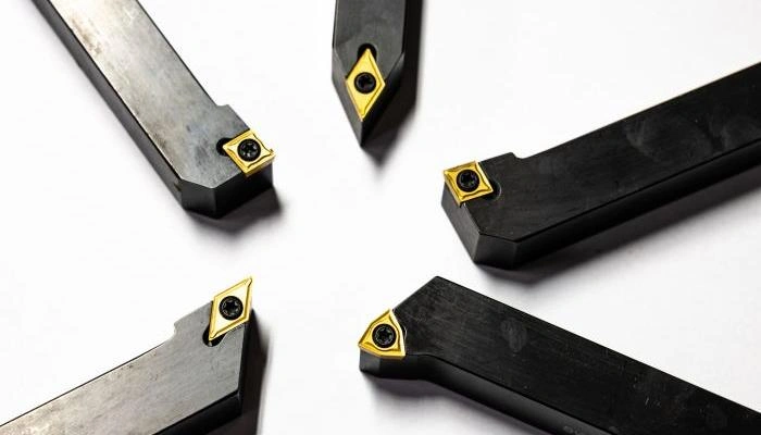An image showing five different tools for step turning operations