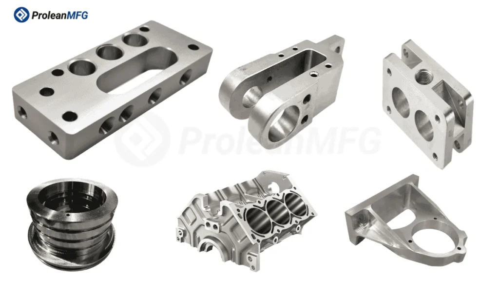 An image showing different applications of CNC boring