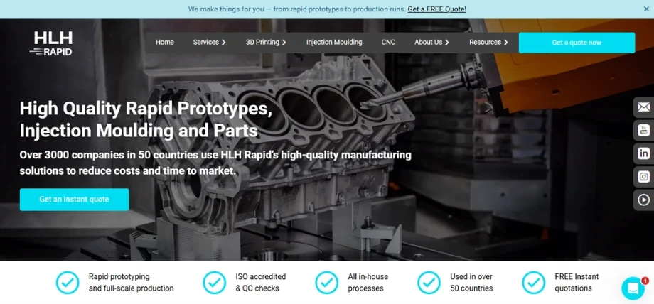 HLH Rapid website homepage