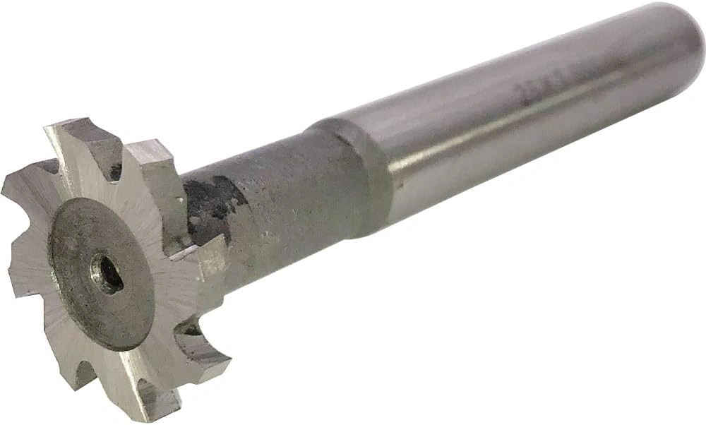 A cross-sectional view of a T-slot cutter