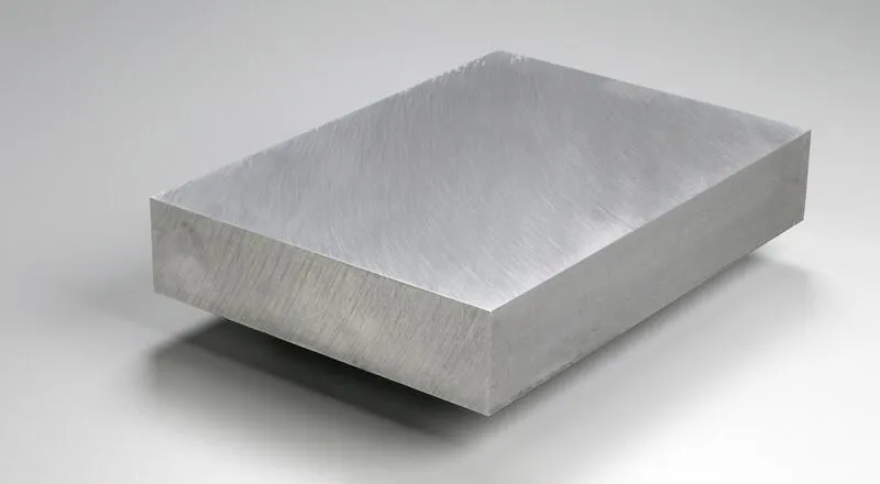  a thick rectangular 6061 aluminum bar 