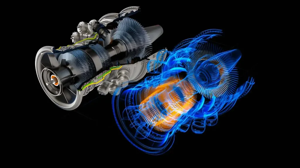 3D turbine engine concept with physical and digital elements