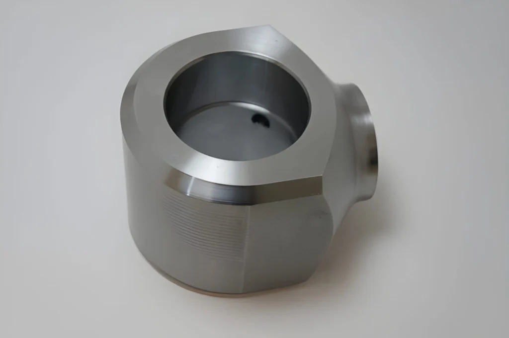 High-precision CNC-machined steel part for automotive application.
