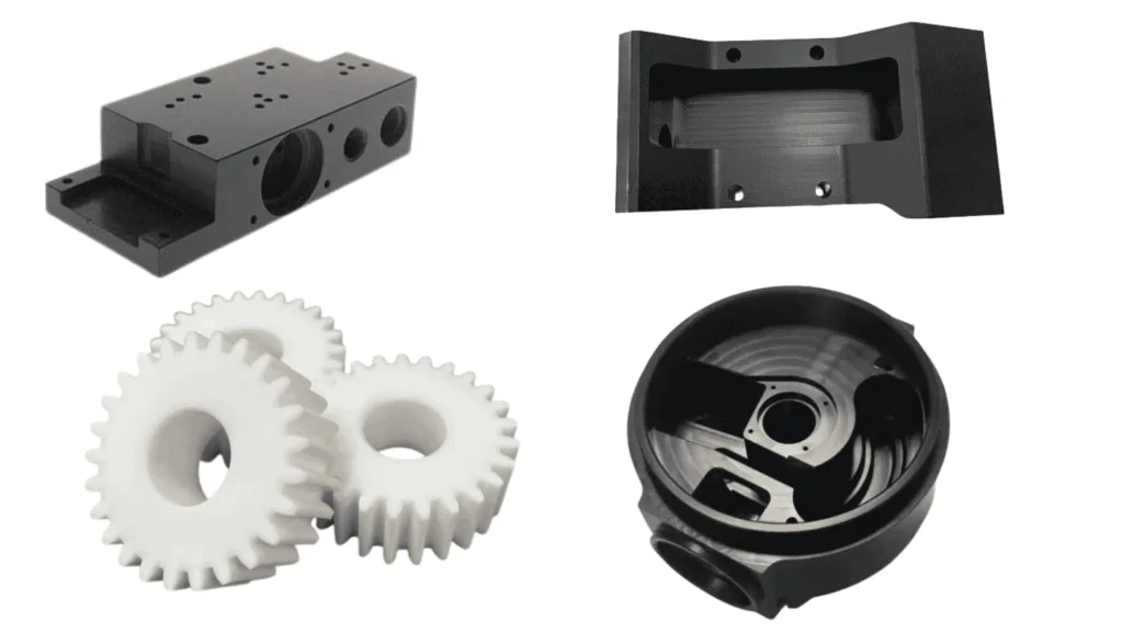 Alt text: An image showing delrin machining applications
