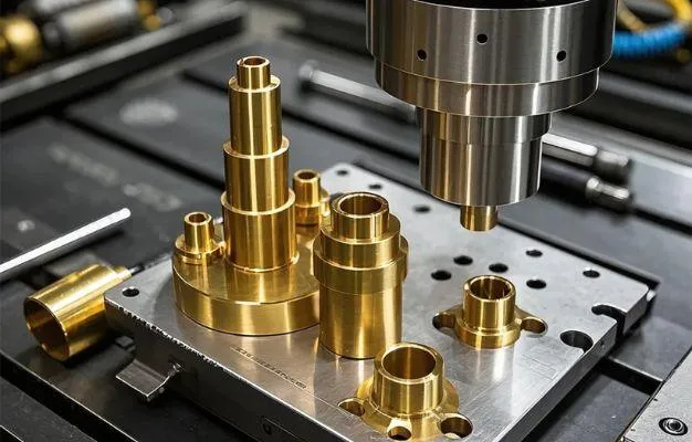 multi-axis CNC machining on bronze metal