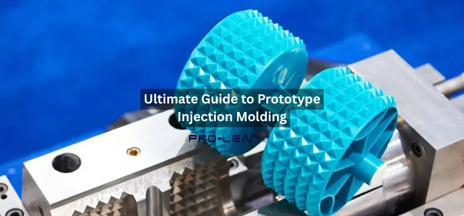 Two bright blue textured rollers with a spike-like pattern resting on top of a precision metal injection molding machine base.