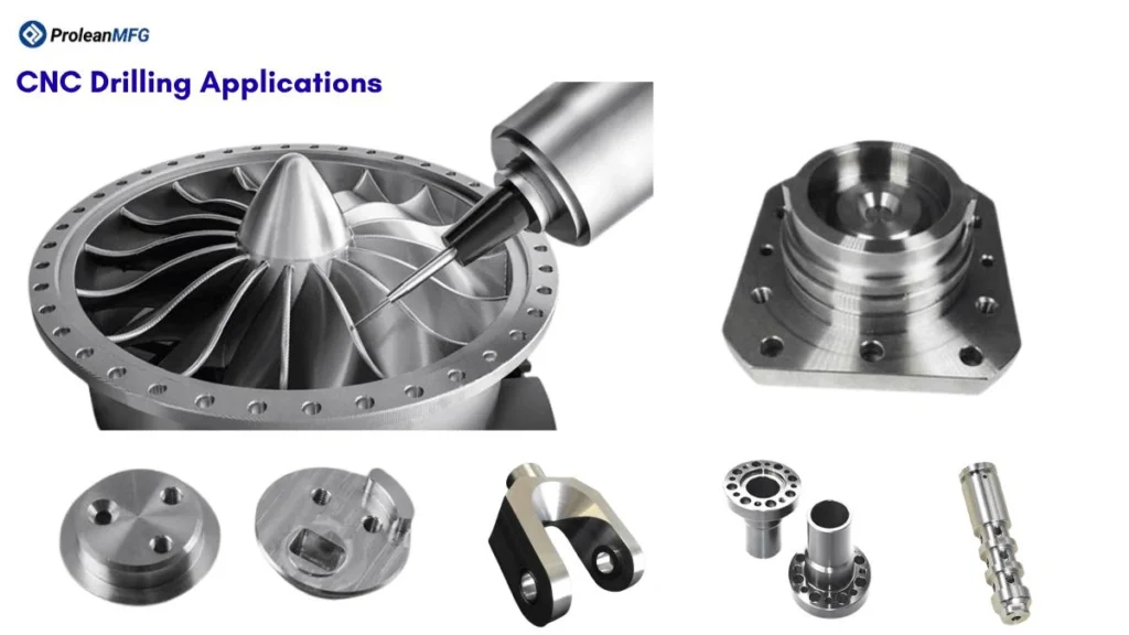 An image showing different CNC-drilled components