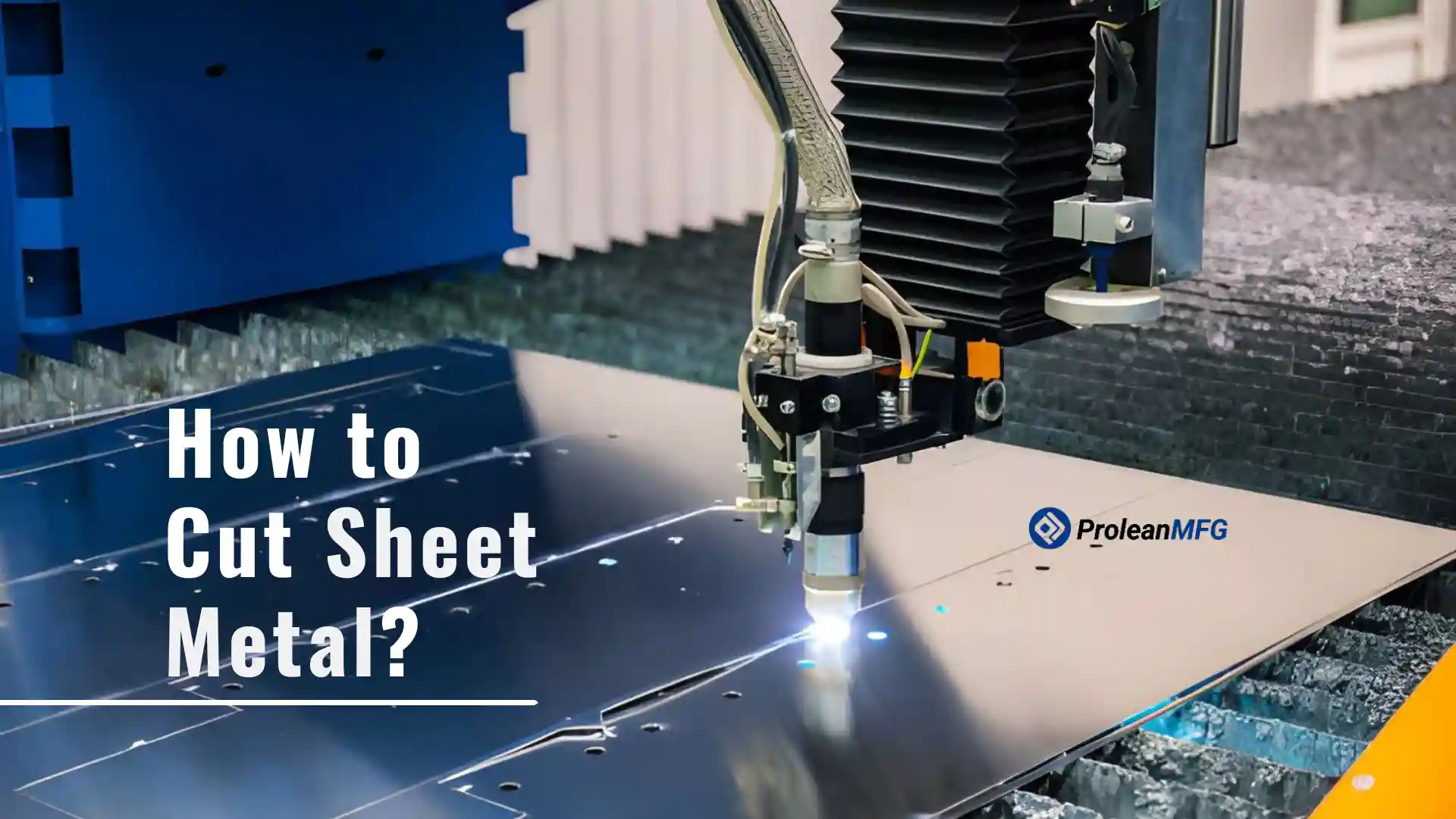 Feature image showing laser cutting of stainless steel sheet with title overlaid.