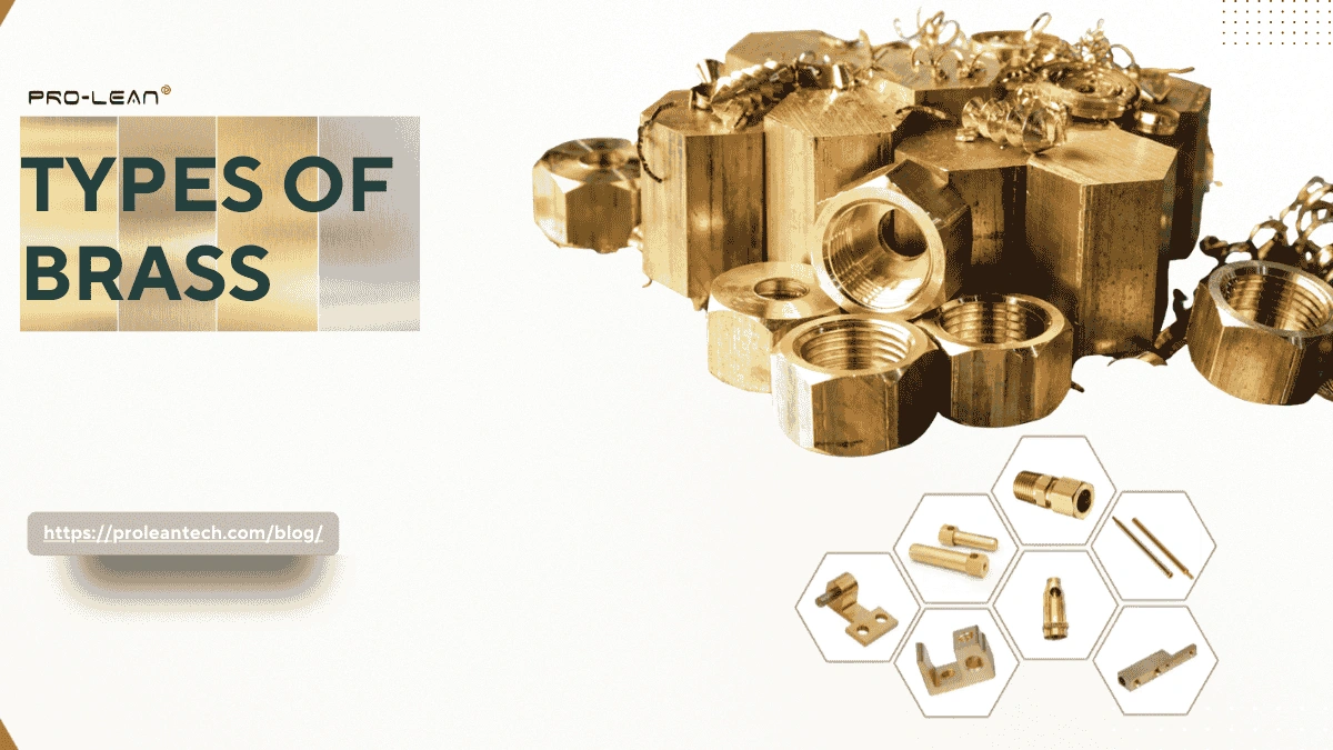 Blog’s feature image showing brass workpieces, nuts, and machined parts