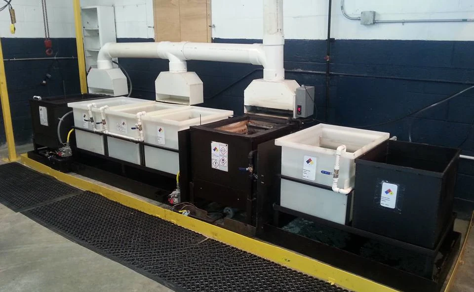 Black oxide coating production setup