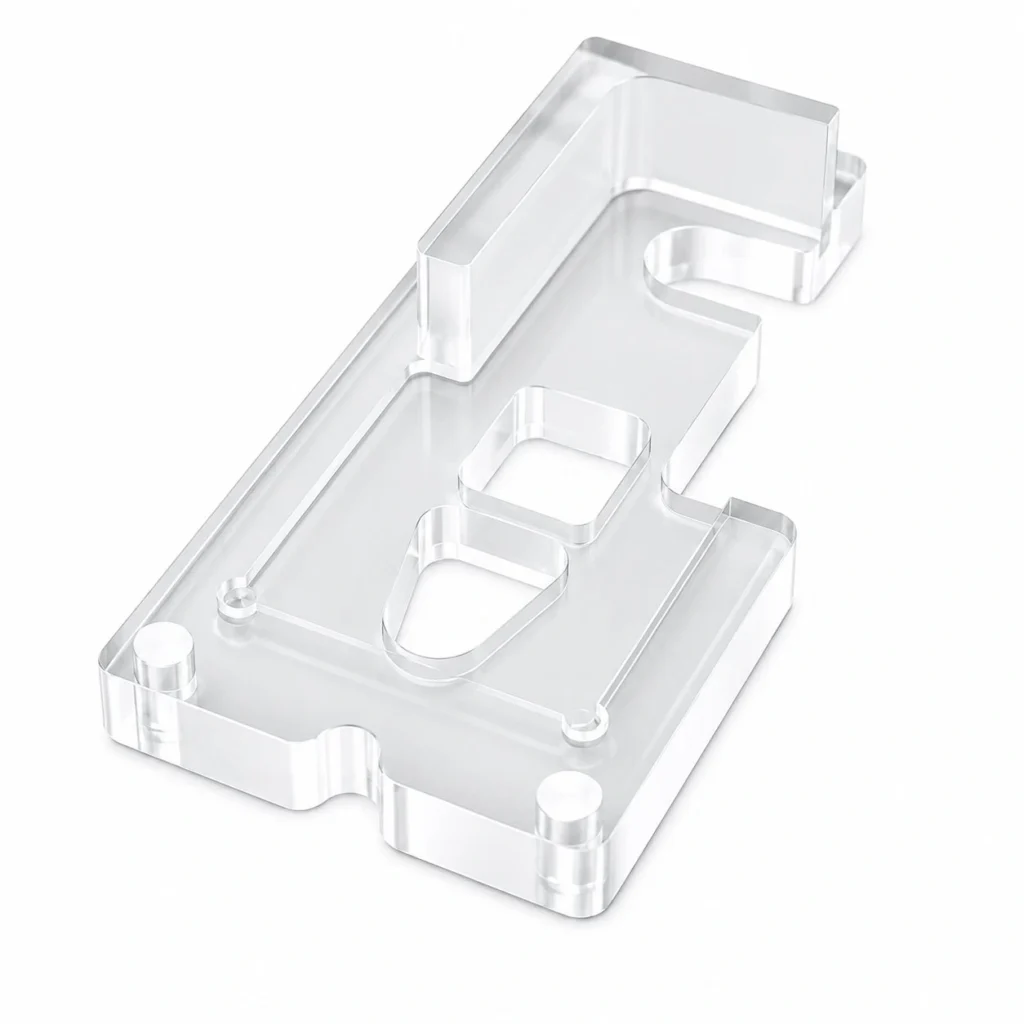 Custom milled acrylic part