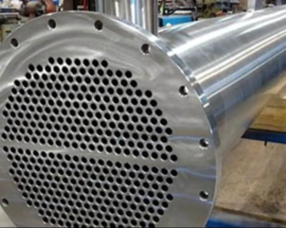 Machined Inconel tube bundle heat exchanger with multi-hole tube sheet