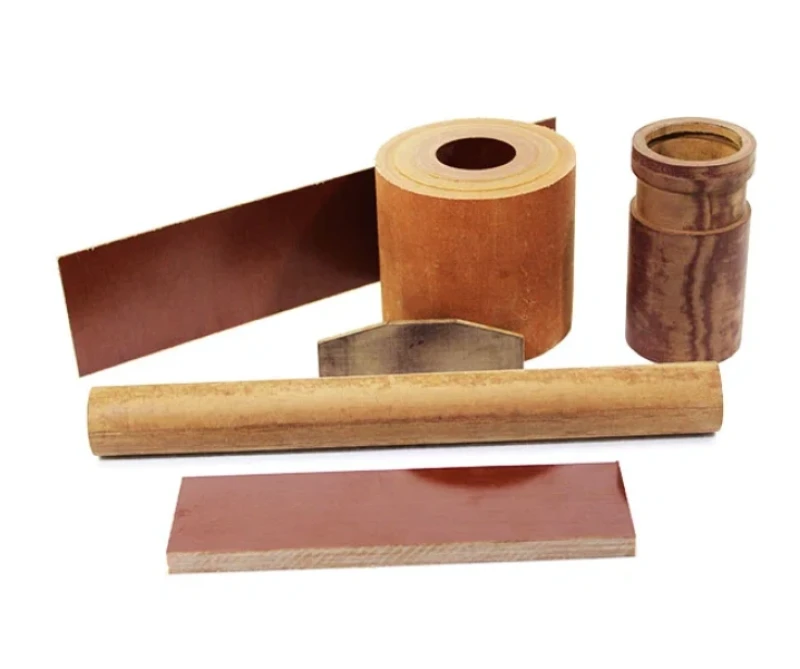 Canvas phenolic laminate shapes: sheet, tube, rod, and block