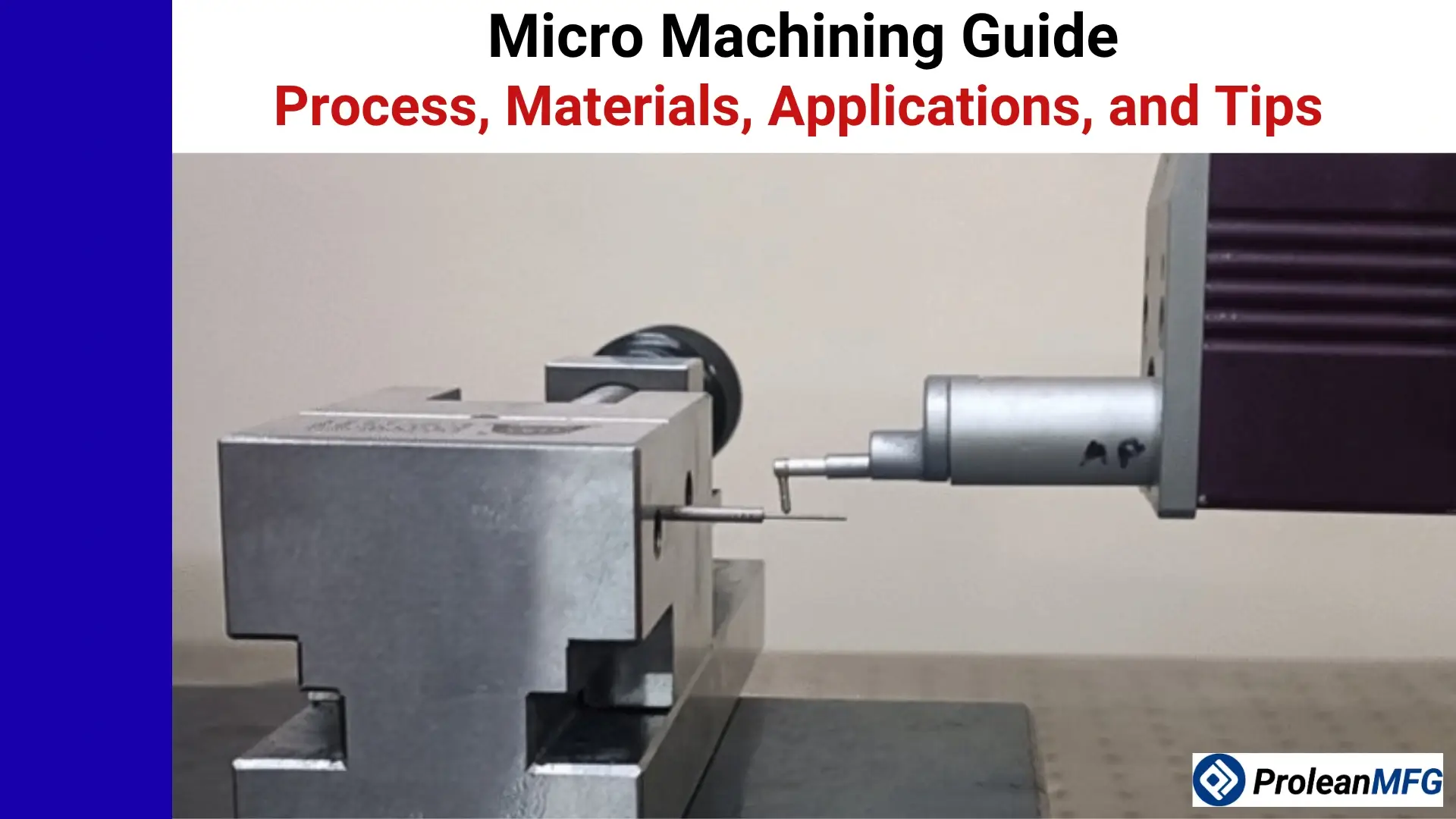 Micromachining is an ultra-precise process for miniature, detailed features and parts. 1–500 µm dimensions range for fine surfaces and tight tolerances.