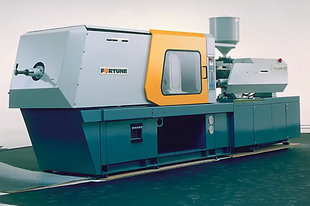 Polycarbonate safety viewing window on an industrial machine