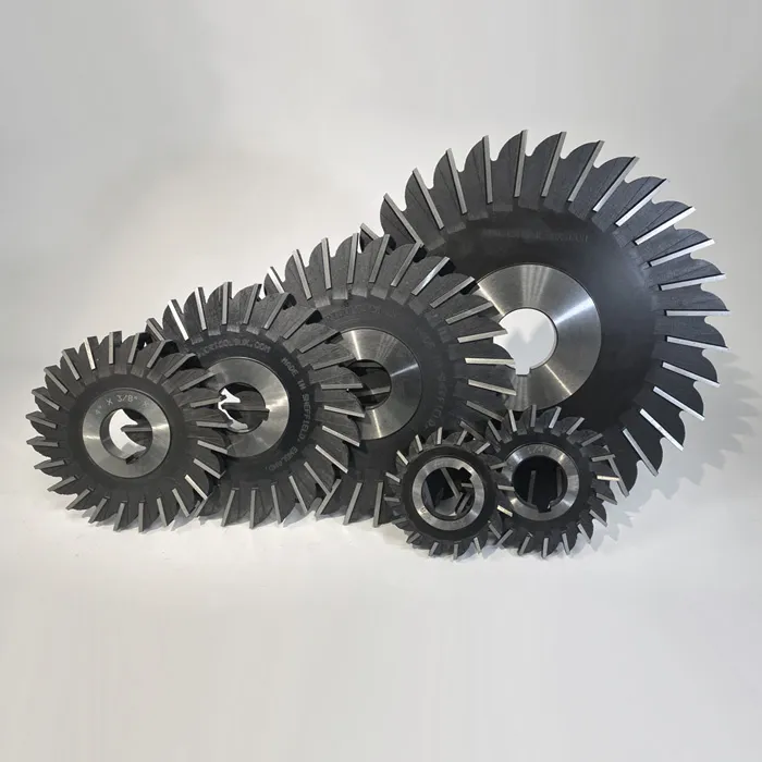 Photo of assorted side and face milling cutters of varying diameters
